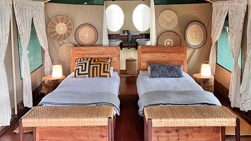 Selous impala camp