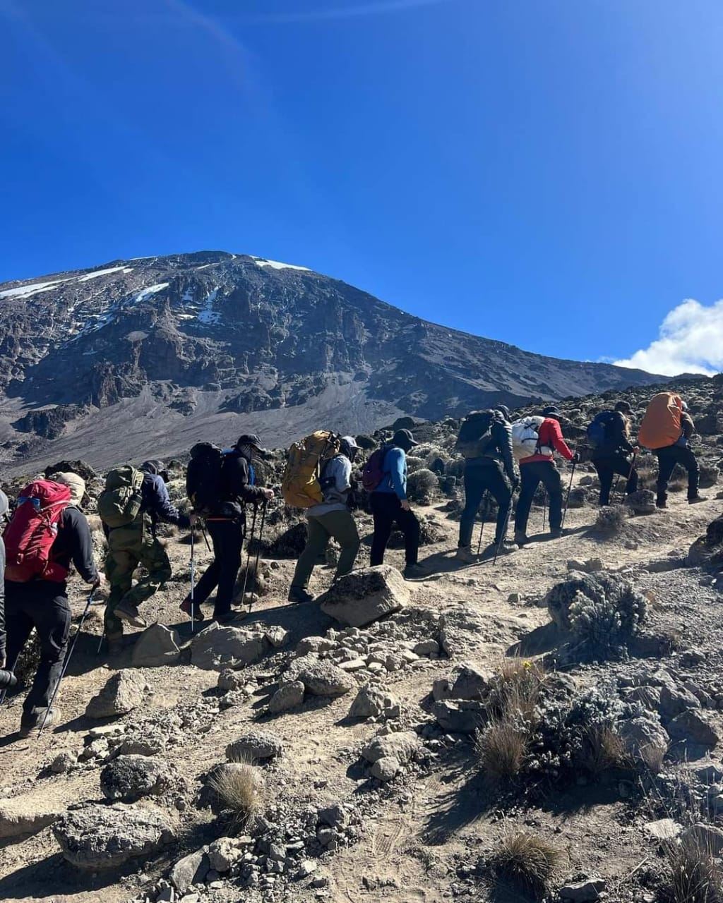 7 days kilimanjaro climbing via Machame route